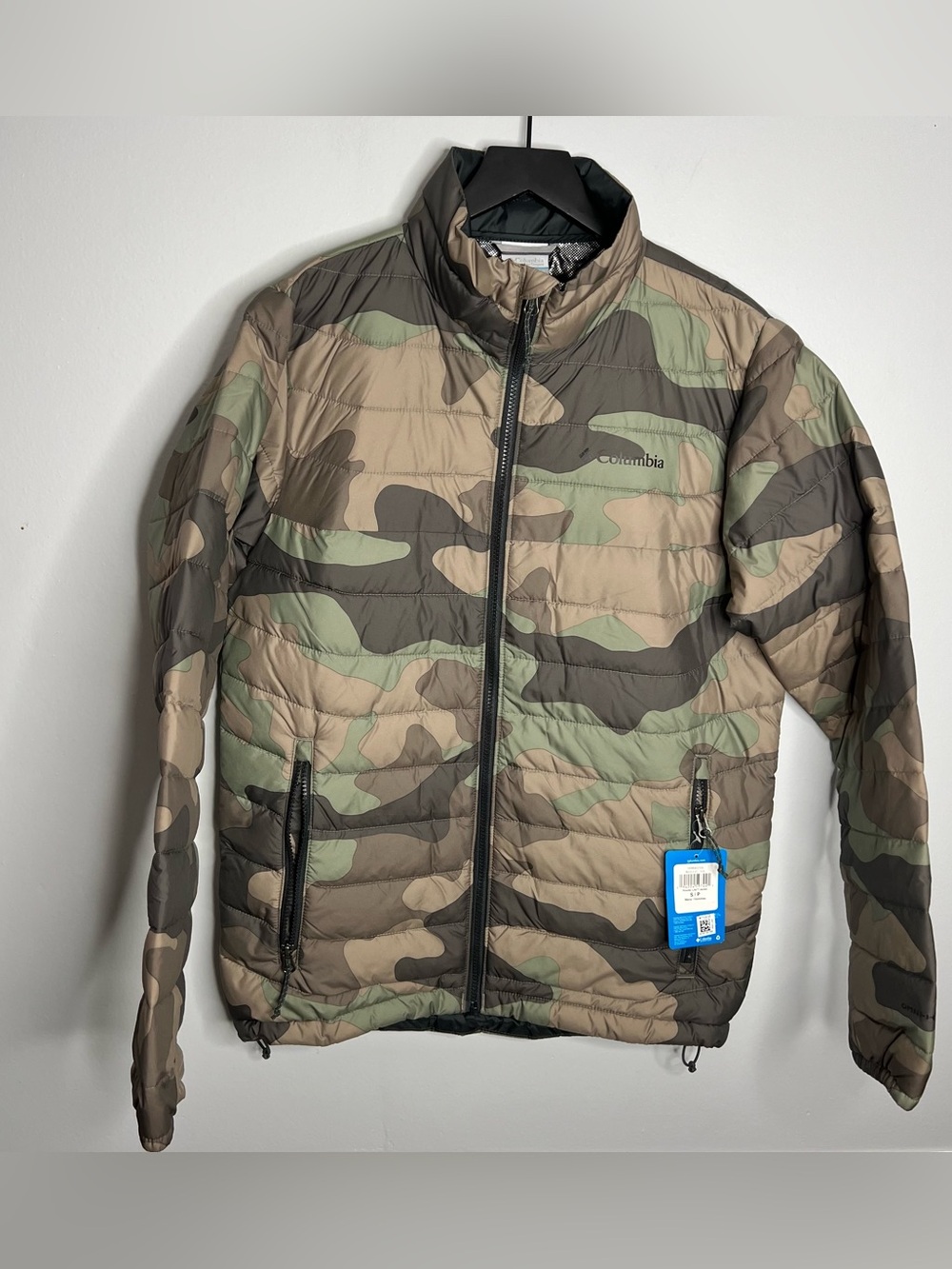 Columbia Powder Lite Jacket Mens Small Camo Green NWT